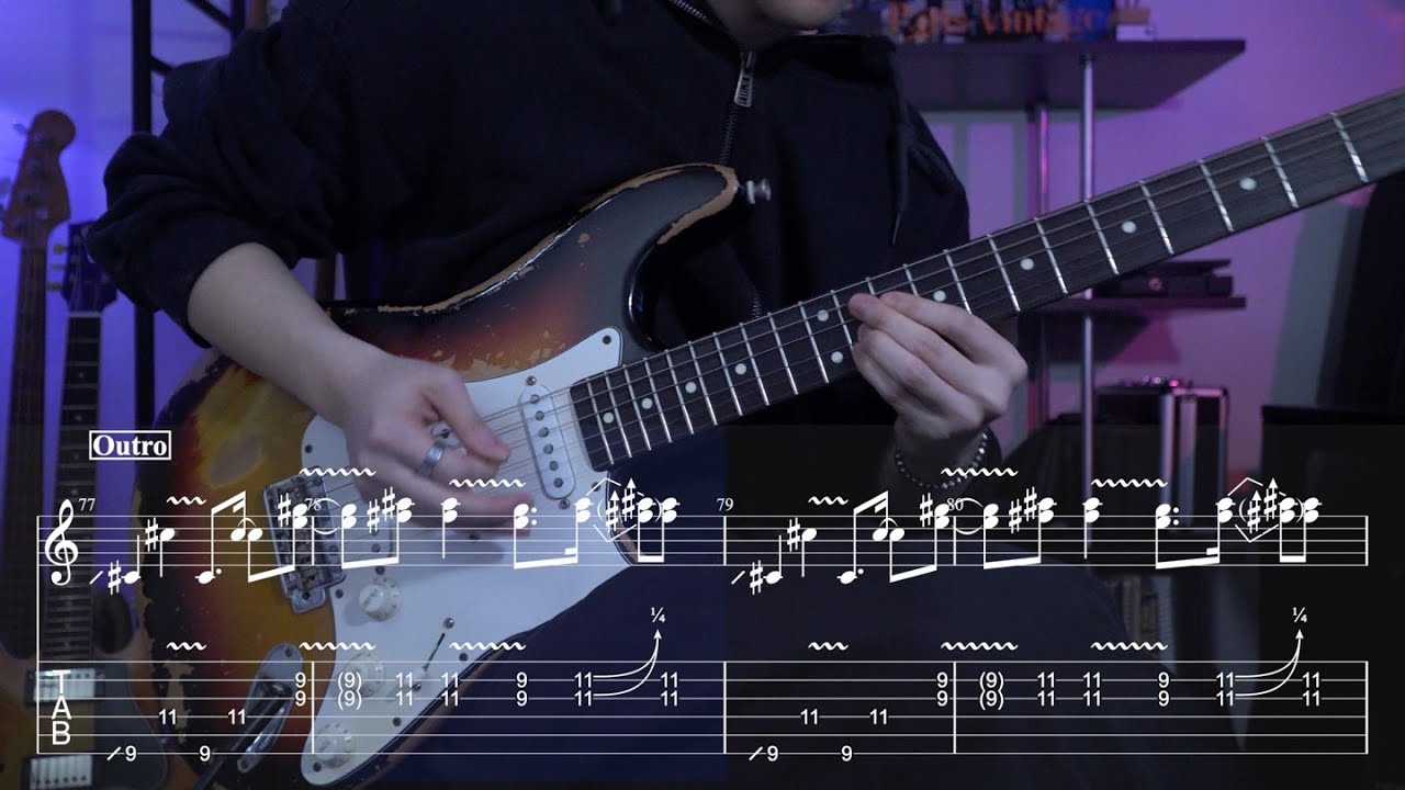 [TAB] I WANNA BE YOUR SLAVE - Måneskin (기타커버) [Guitar Cover]