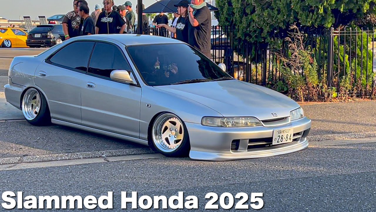 🌈【搬出】バンパー完全着地🔥Slammed Honda 2025 civic シビック スラムドホンダ roll out