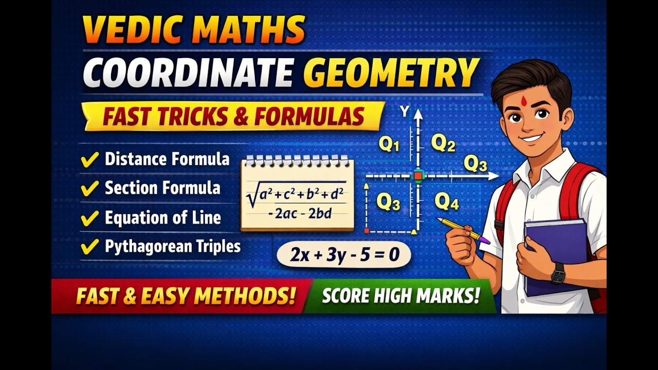 Coordinate Geometry | Distance, Section Formula & Equation of Line – Fast MathsTricks