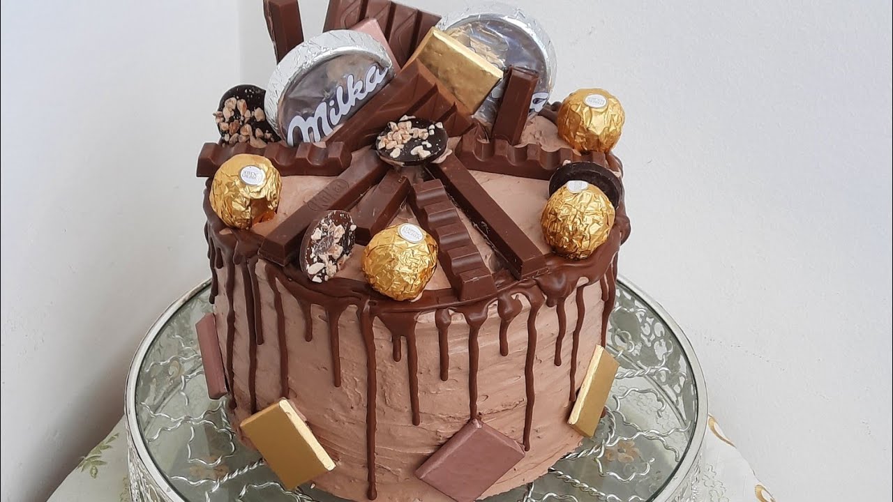 layer cake 🎂 لاير كيك طبقات بكريمة وكناج روعة كيكة عيد ميلاد