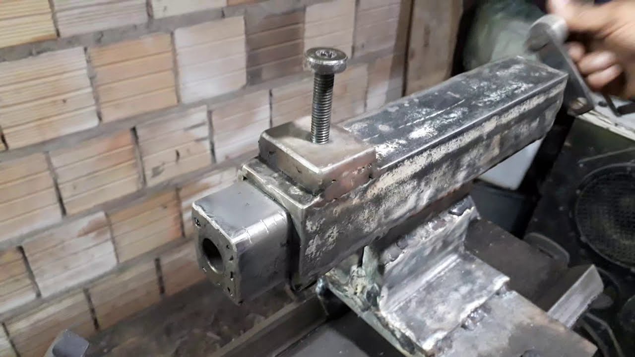 TORNO MECÂNICO CASEIRO:cabeçote móvel #tornocaseiro