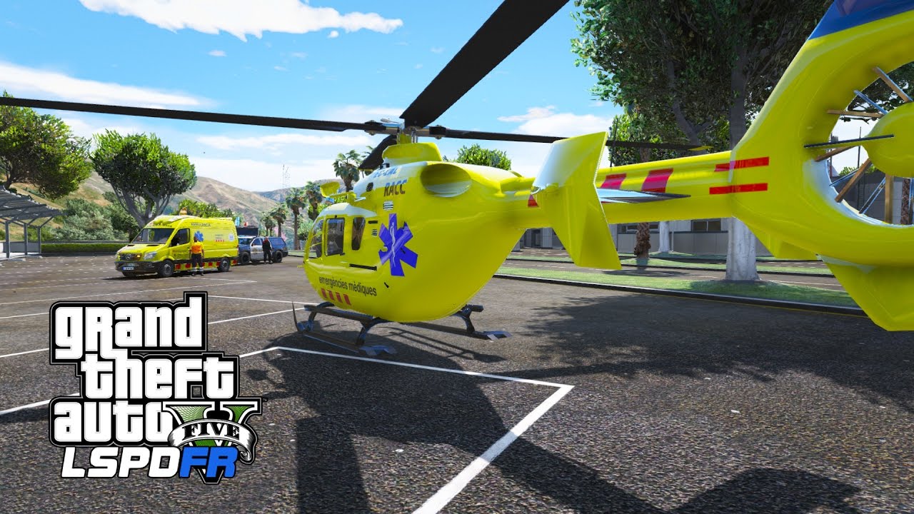 Helicoptero del SEM GTA 5 PARAMEDIC MOD