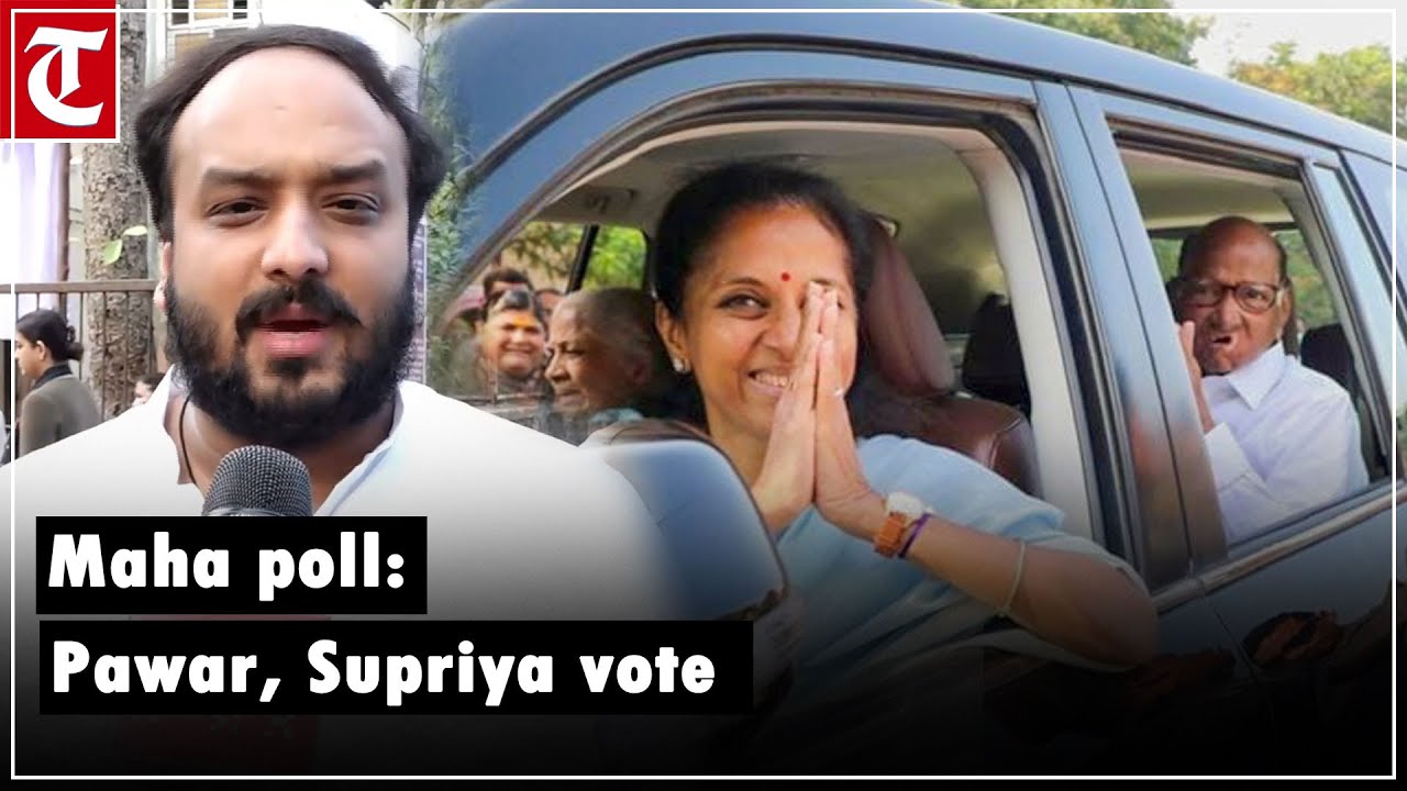 Maha poll: Sharad Pawar, Supriya Sule cast votes with their families