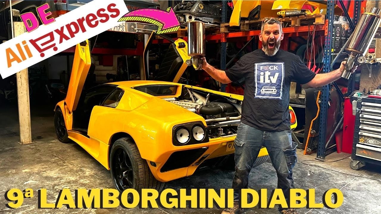Montamos escapes de Aliexpress en el Lamborghini Diablo y mas avances en el proyectos.