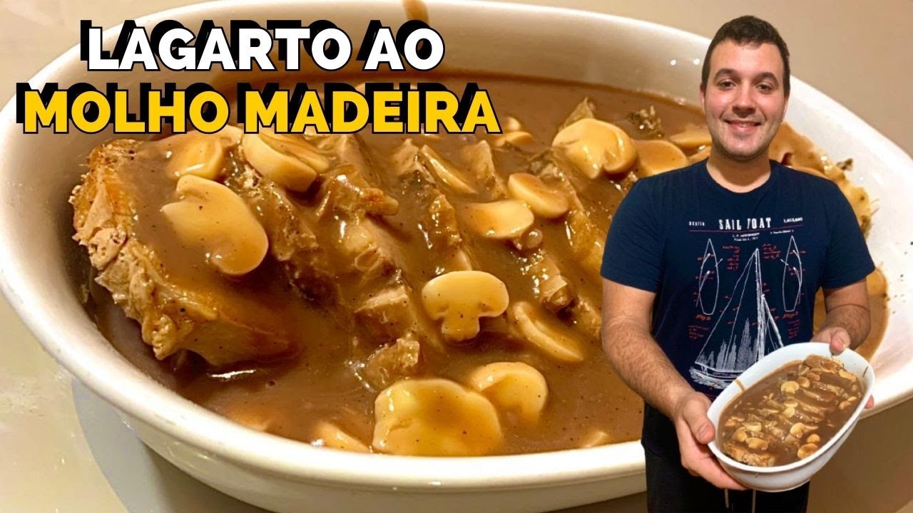 COMO FAZER LAGARTO AO MOLHO MADEIRA - RECEITA FÁCIL E RÁPIDA