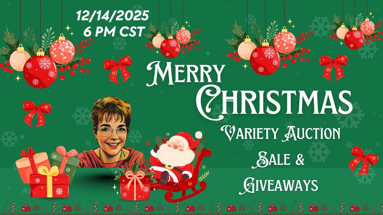 MERRY CHRISTMAS VARIETY LIVE AUCTION & SALE #Reselling #Reseller #BIN #Auction #FUN #LIVE