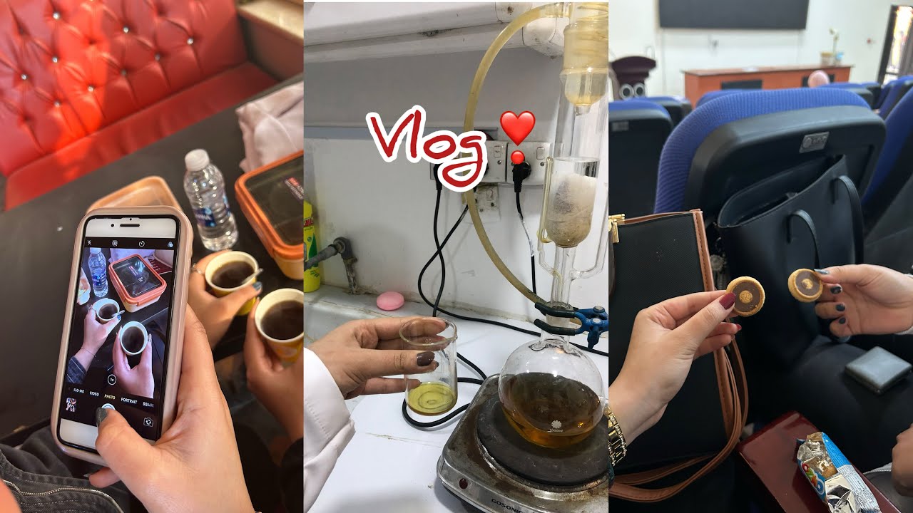فلوك أول أسبوع دوام بالكورس الثاني || أيام من حياتي كطالبة صيدلة ✨❣️👩🏼‍🔬