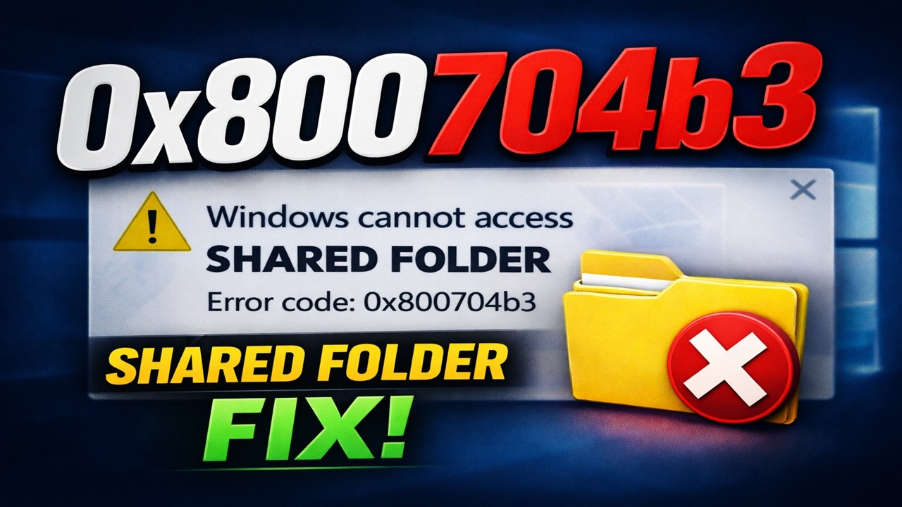 How To Fix Network Error Code 0x800704b3 in Windows 10 & 11 (Shared Folder Access Problem Solved)