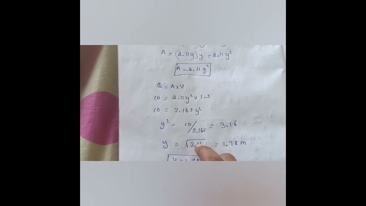 Most Economical section Problem/Trapezoidal Channel/Applied Hydraulic Engineering/BE