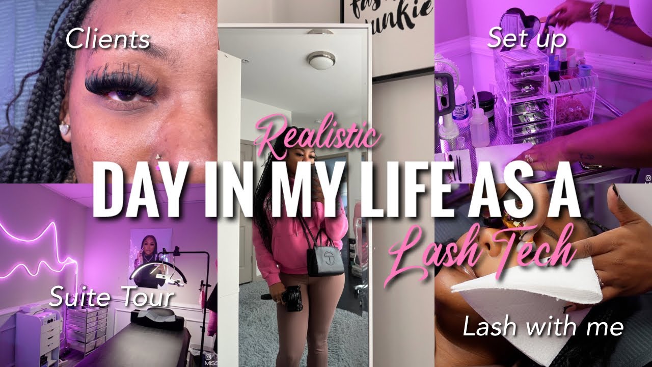REALISTIC DAY IN MY LIFE AS A LASH TECH: SUITE TOUR + LASH WITH ME + CLIENTS + PREP