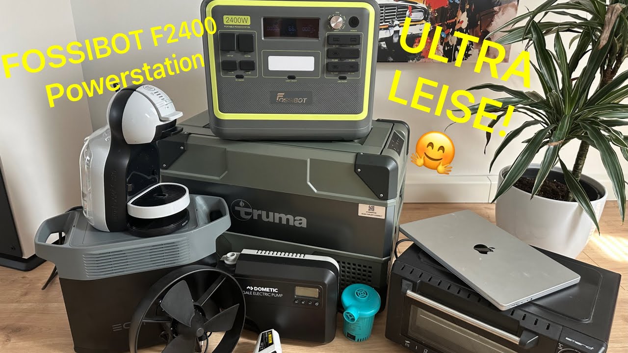 FOSSiBOT F2400 Mega Leise ! Test mit truma Kompressor Kühlbox,DOMETIC,EcoFlow,und und...