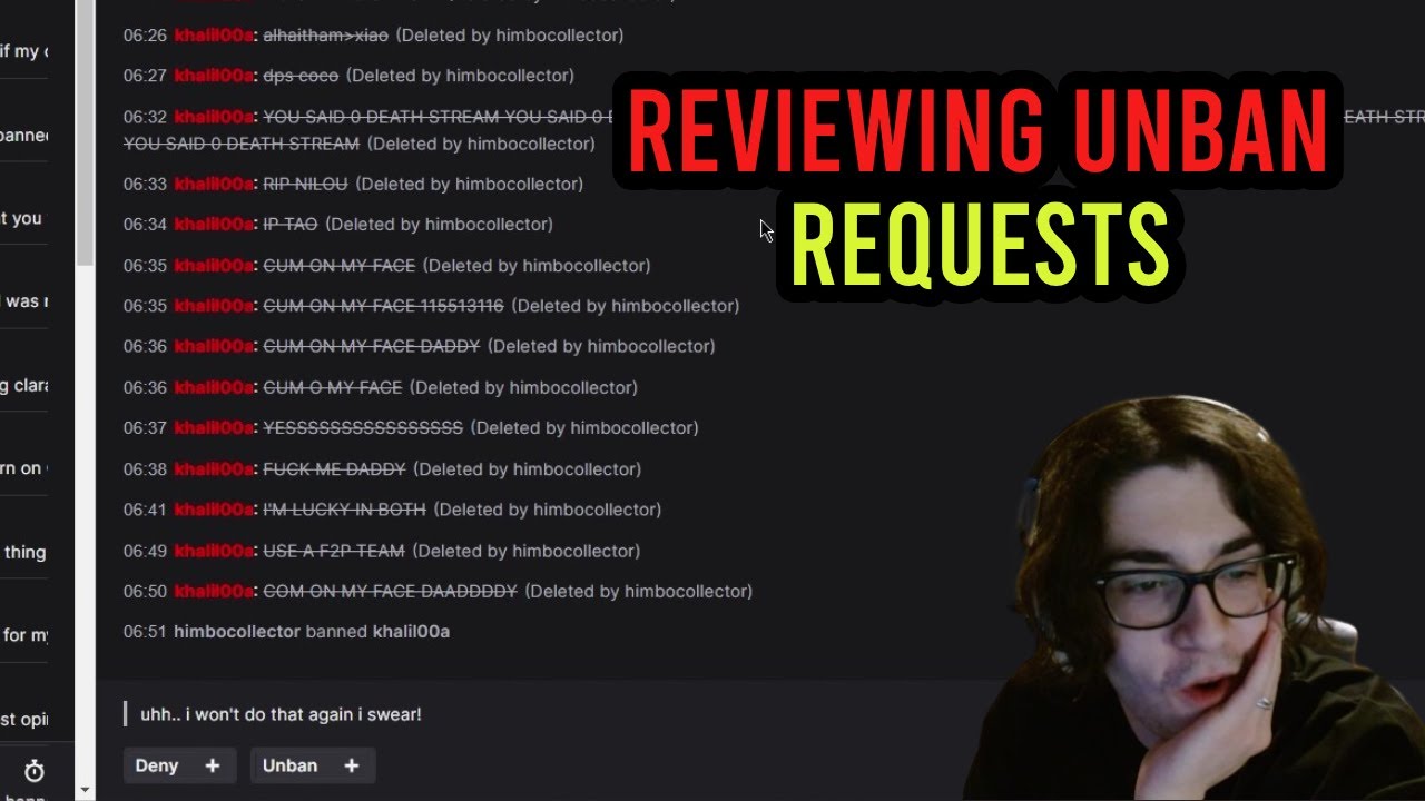 Reviewing the Weirdest Twitch Unban Requests