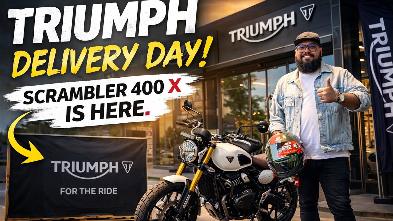 TRIUMPH Delivery Day! | Scrambler 400 X is HERE. · #Triumph400X· #Scrambler400X· #TriumphDelivery· 