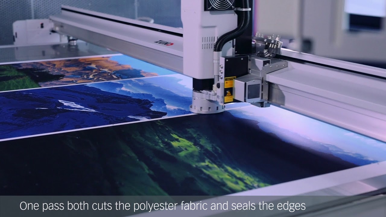 Z&uuml;nd Cut & Seal - cutting polyester fabric with laser