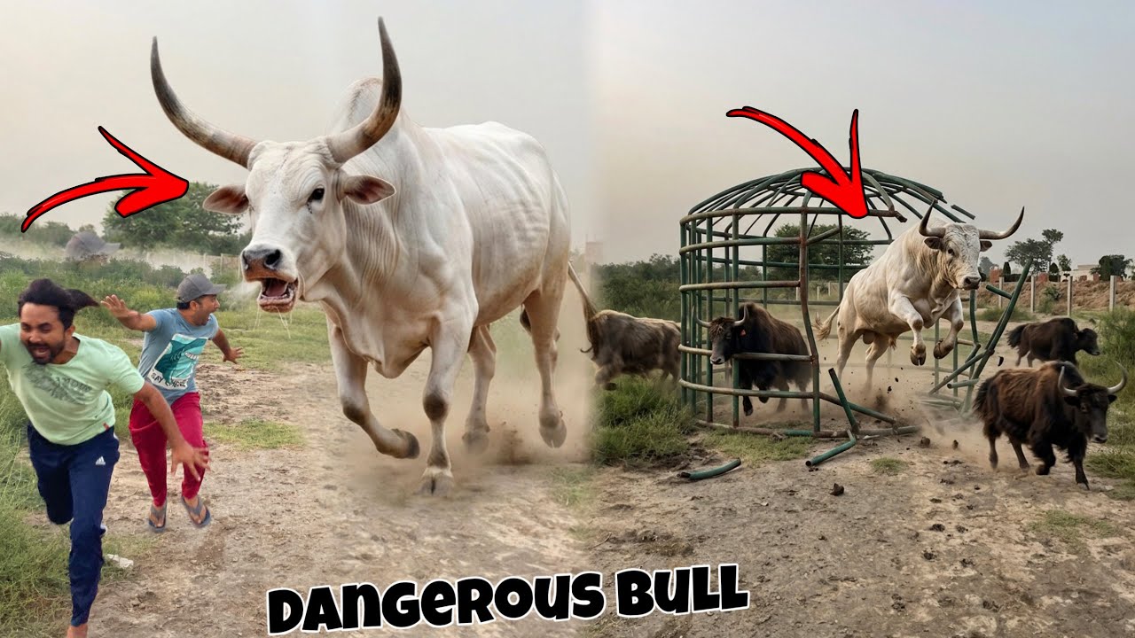 DANGEROUS BULL Ne Yak Ke Sathi Ka Cage Tor Dia😱🐂 Yak Azad Ho Gaye