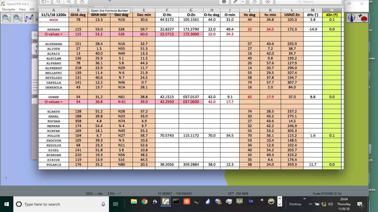 OpenCPN Cel Nav Plug in Part 4