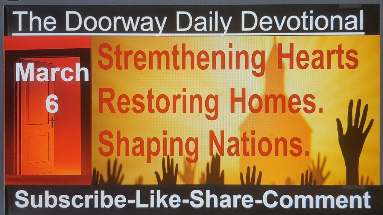 March 6 DAILY DEVOTIONAL