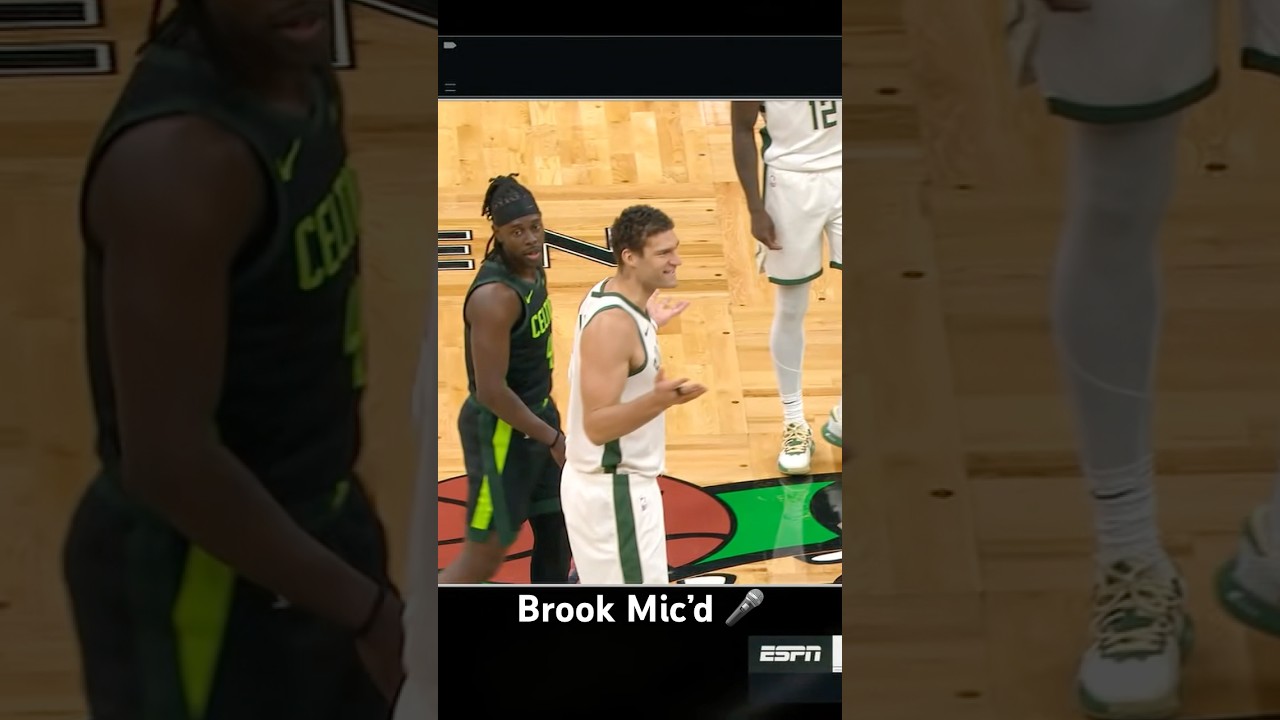 Brook Lopez gets attacked by Jrue Holiday while mic&rsquo;d up 😂