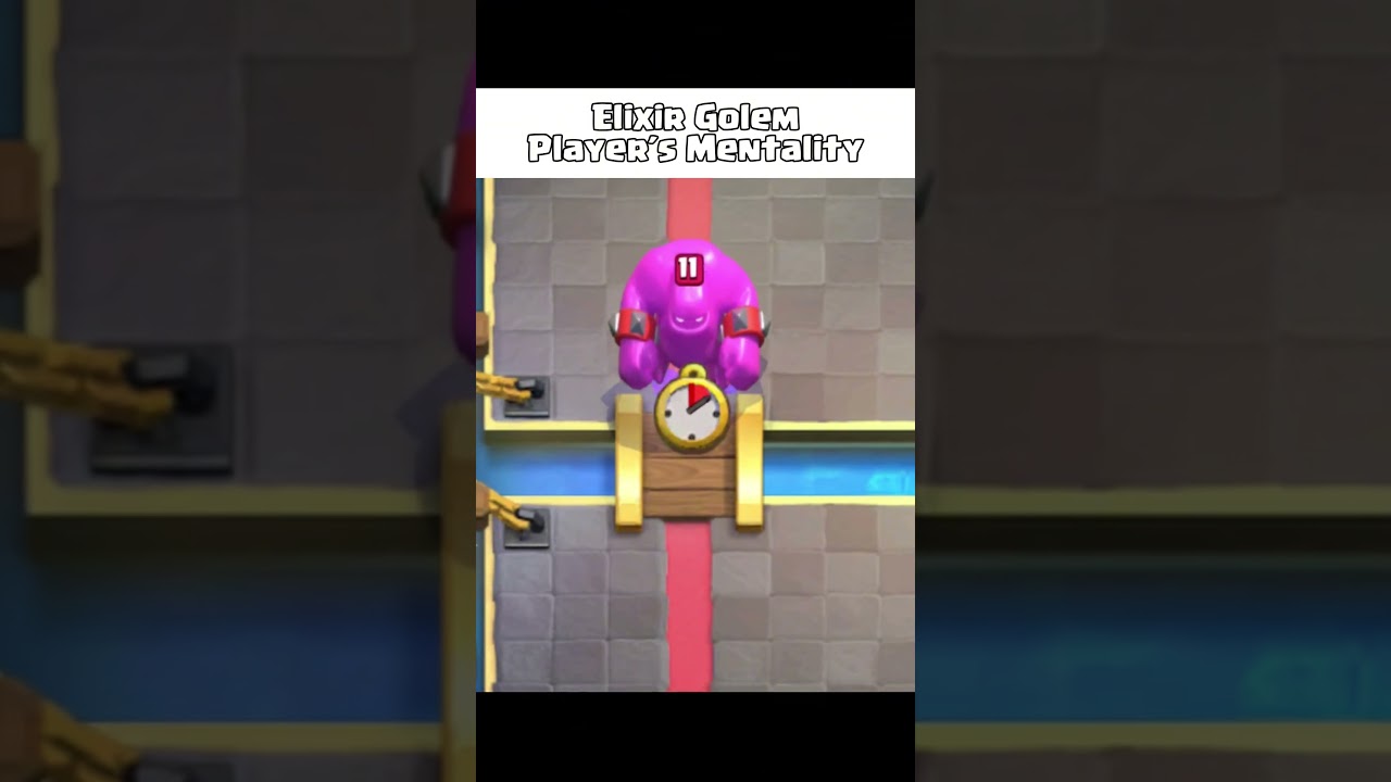 Elixir Golem Player's Mentality 😭😭😭 - Clash Royale #clashroyale #clashroyalememes #hytlonatan