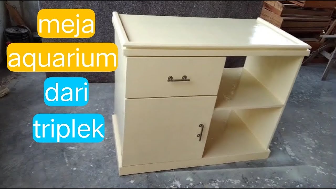 belajar membuat MEJA/rak aquarium minimalis