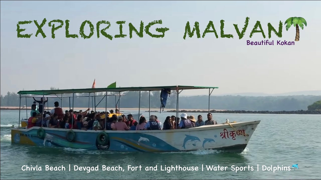 Malvan Vlog 2025 | Chivla Beach | Water Sports | Saw Dolphins 🐬| Exploring Kokan😍
