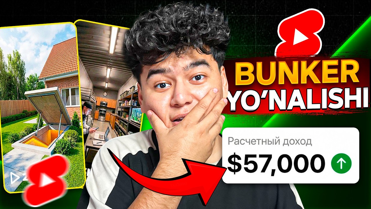 YouTube Shorts Uchun BUNKER Yo'nalishi! (To'liq Darslik)