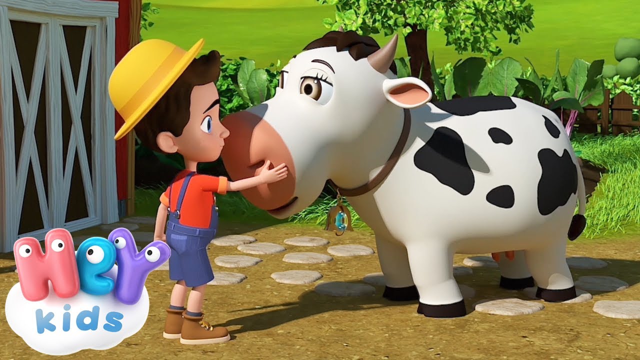 En Liten Kossa bebis s&aring;nger + karaoke 🐄 HeyKids Svenska