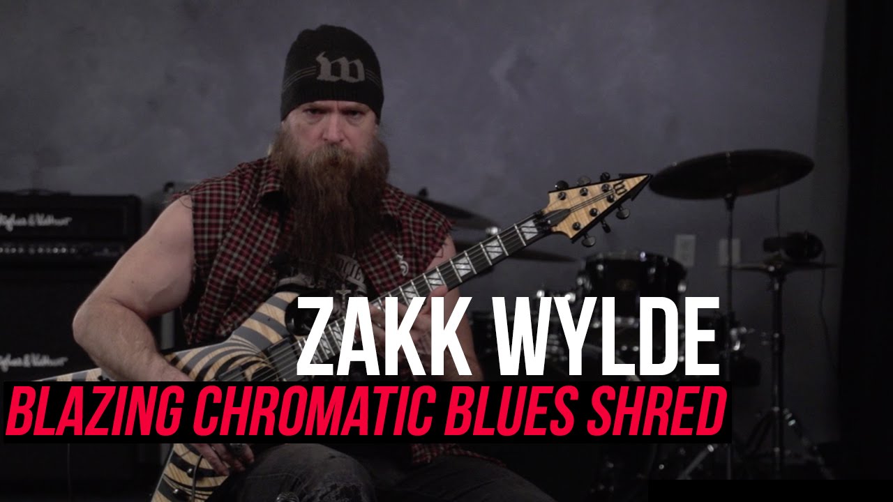 Zakk Wylde - Blazing Fast Chromatic Blues Shred Lick!