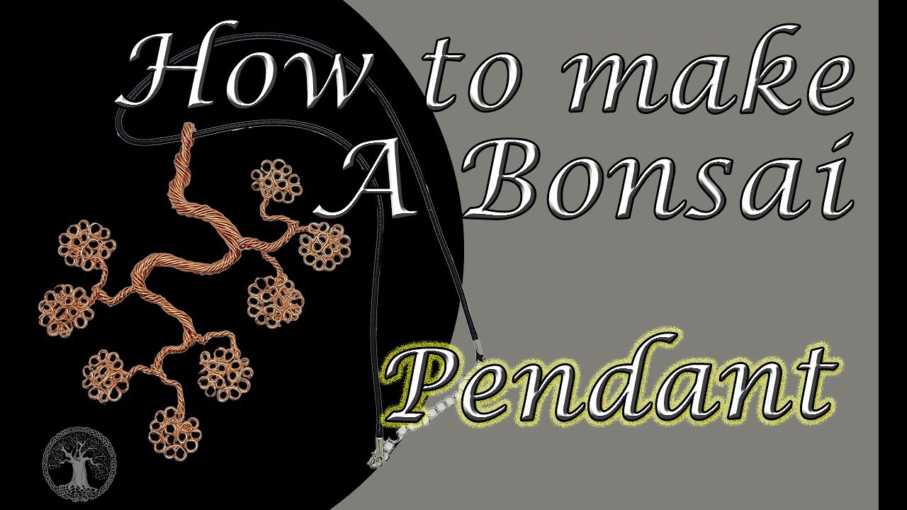 How to make a Bonsai wire tree pendant - Making a wire tree necklace