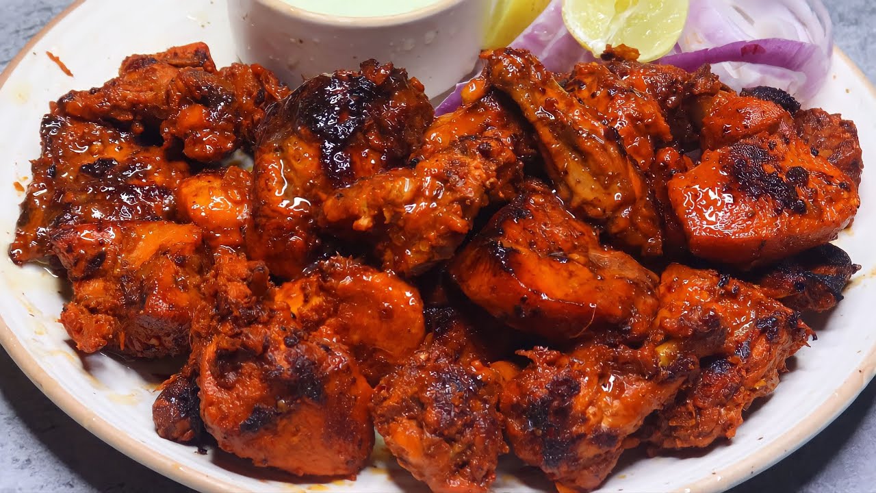 Party/Dawat Menu - BBQ Platter Chicken Tikka Recipe | Sizzling Chicken Tikka | Chicken Tikka Sizzler