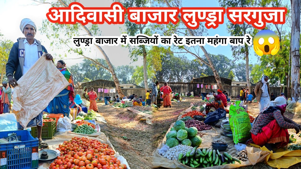 लुण्ड्रा बाजार में सब्जी का रेट इतना महंगा 😱/Tribal Market Lundra Surguja/#market