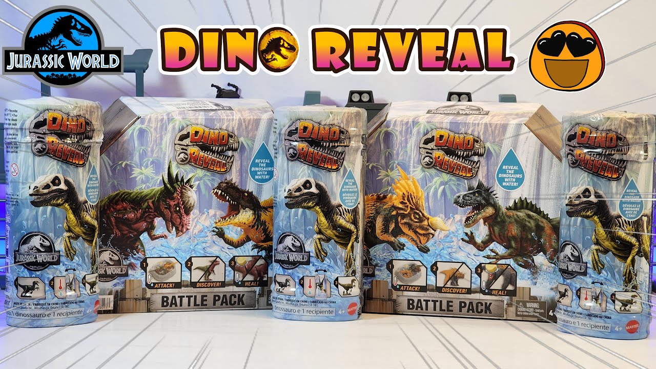Jurassic World Dino Reveal Battle Packs Serie 1 Full Review! Stigymoloch vs Prestosuchus!