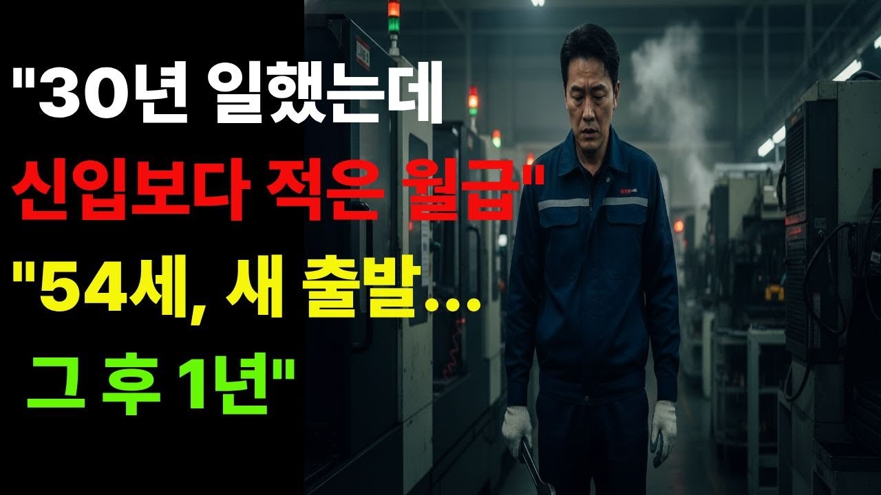30년 헌신했지만...신입보다 적은 월급을 받았던 54세 공장 과장의 충격적인 이야기