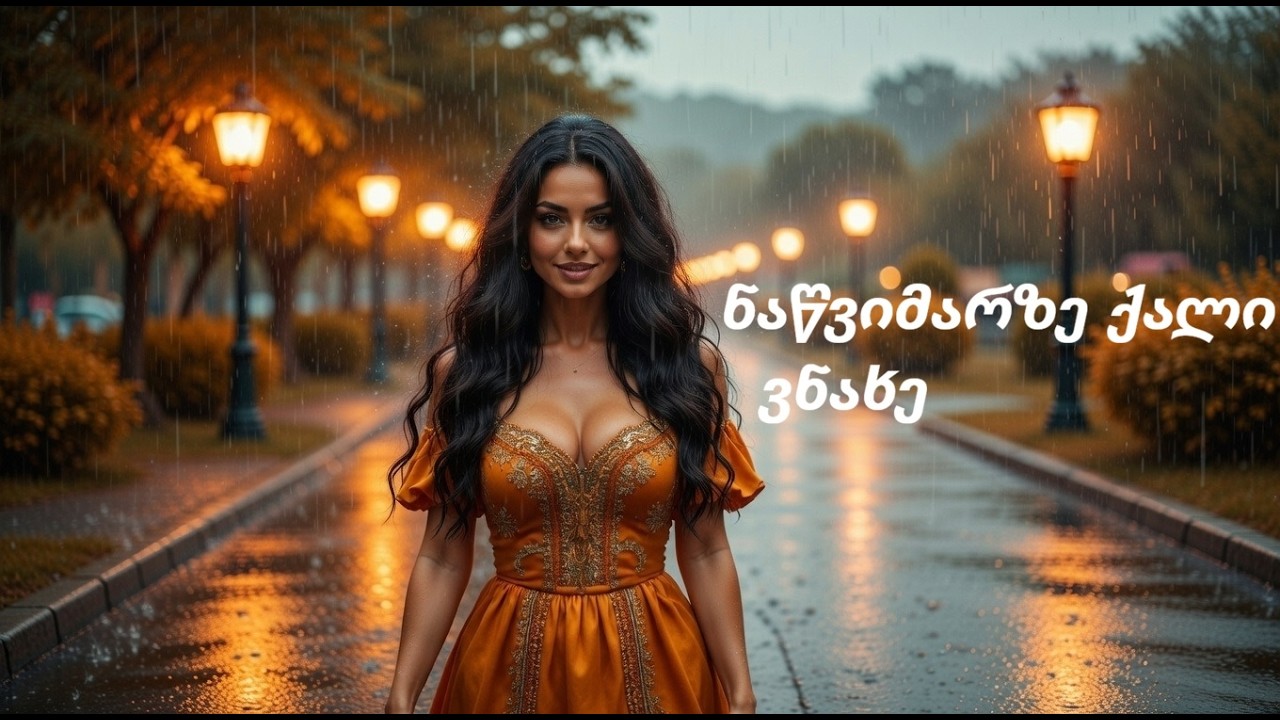 ნაწვიმარზე ქალი ვნახე / I saw a woman in the drizzle /