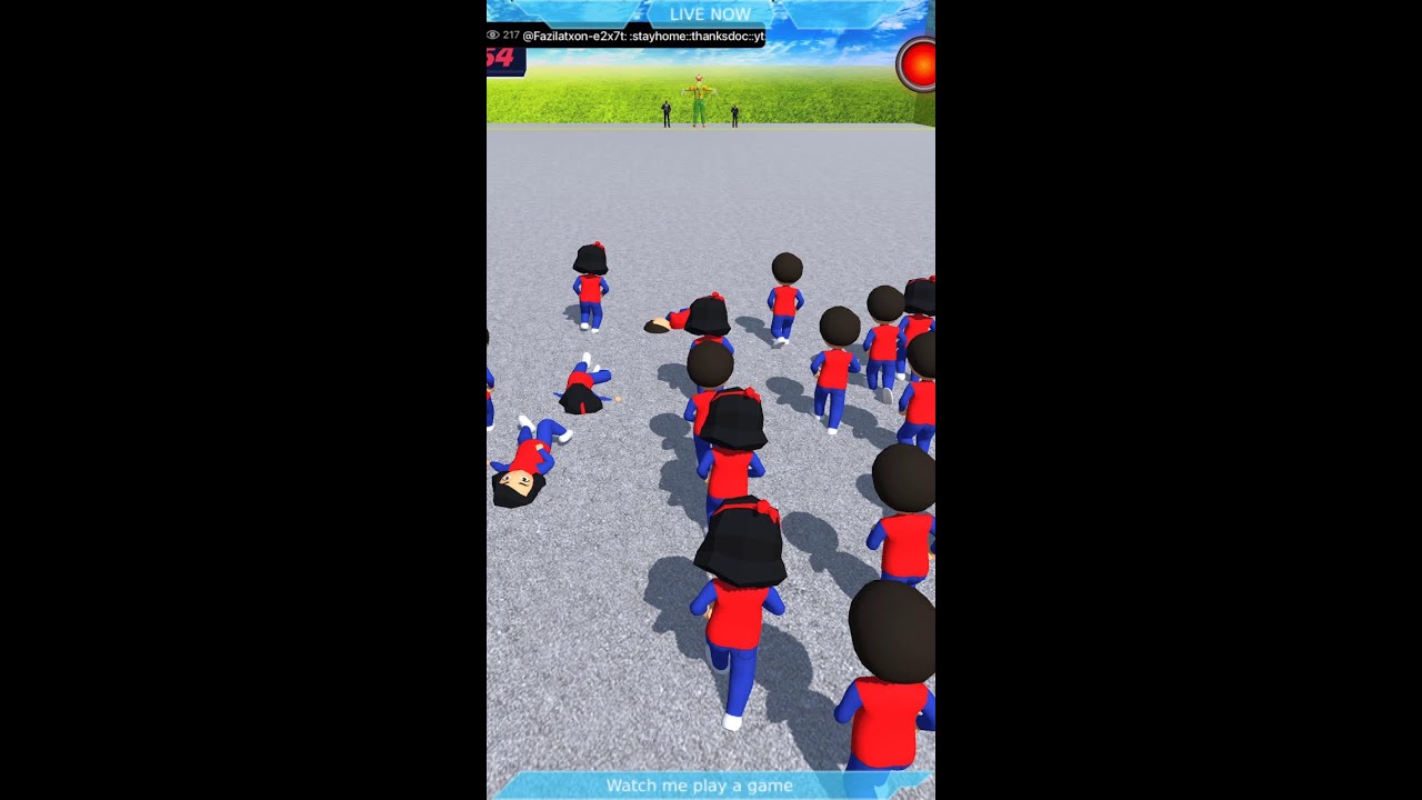(SQUID GAME )🔴 RED LIGHT 🟢 GREEN LIGHT DON'T RUN AND DIE GAME 🔴 LIVE