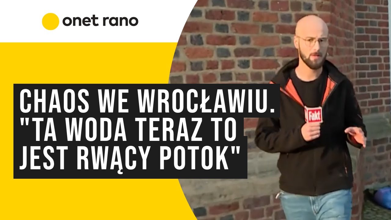 Fala powodziowa zbliża się do Wrocławia. “Ta woda teraz to jest rwący potok”