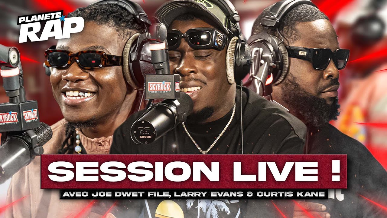 SESSION FREESTYLE avec Joé Dwèt Filé, Larry Evans & Curtis Kane ! #PlanèteRap