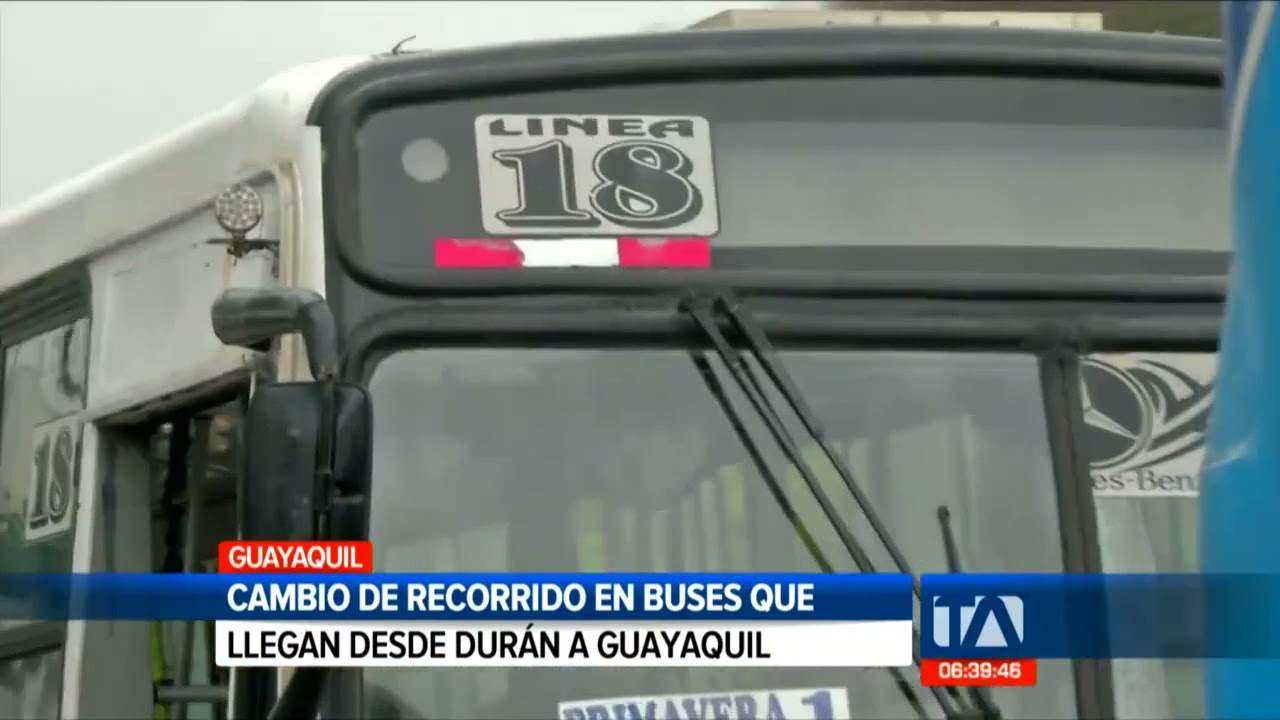 Buses que llegan al centro de Guayaquil desde Durán cambiarán su recorrido