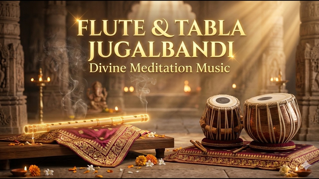 10 Minute Bansuri Flute & Tabla Jugalbandi | Divine Meditation Music | Hindustani Classical