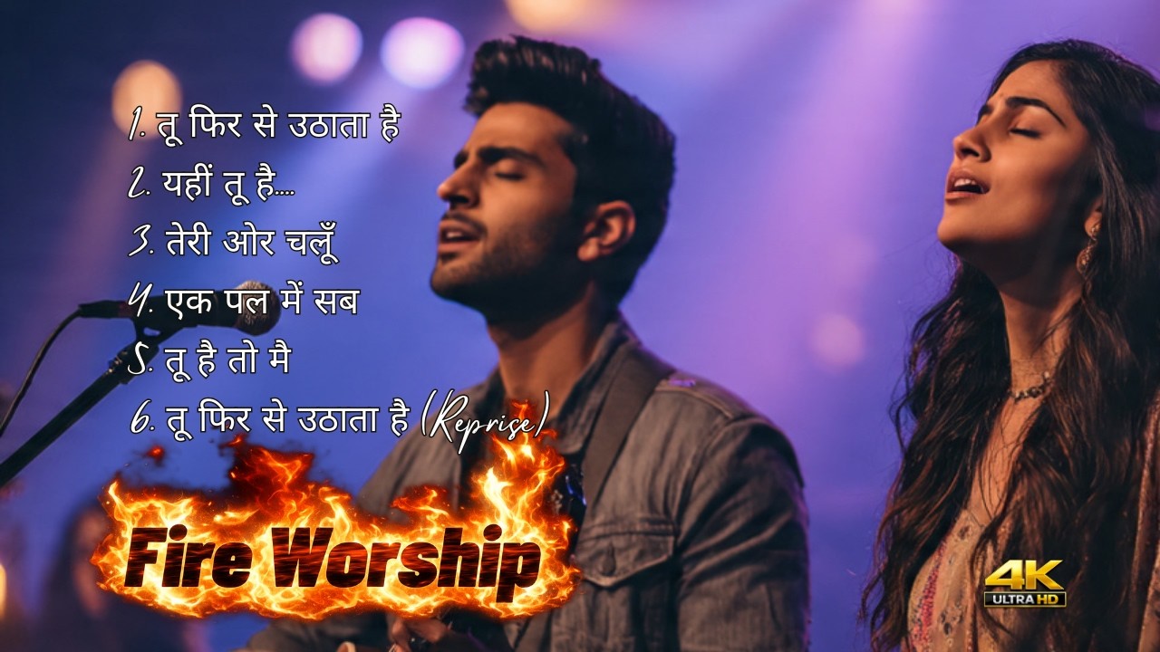 Hindi Worship Medley | 4K Non Stop Christian Worship Songs | Fire Worship & Prayer Music