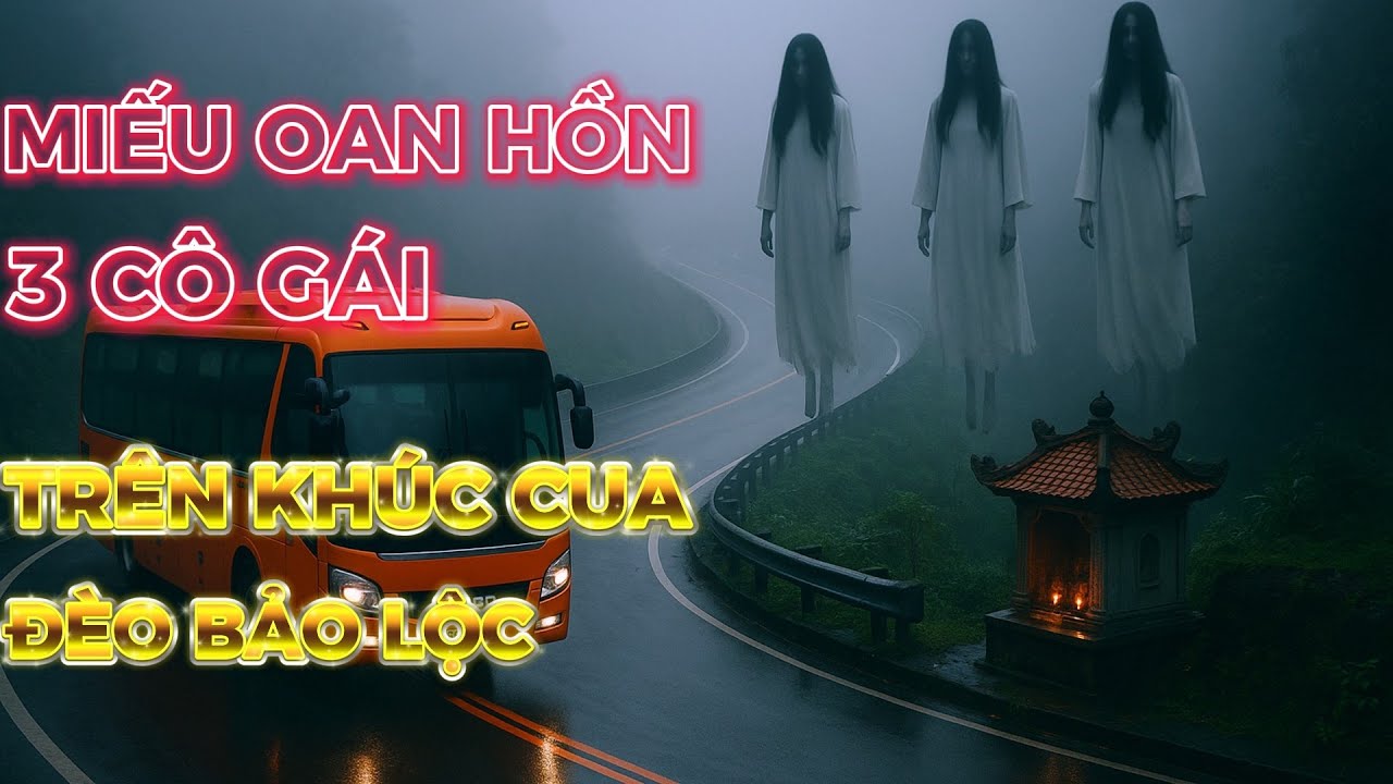Miếu 3 Cô Trên Khúc Cua Đèo Bảo Lộc: Truyện Ma Tài Xế Đường Dài | Truyện Kể Đêm
