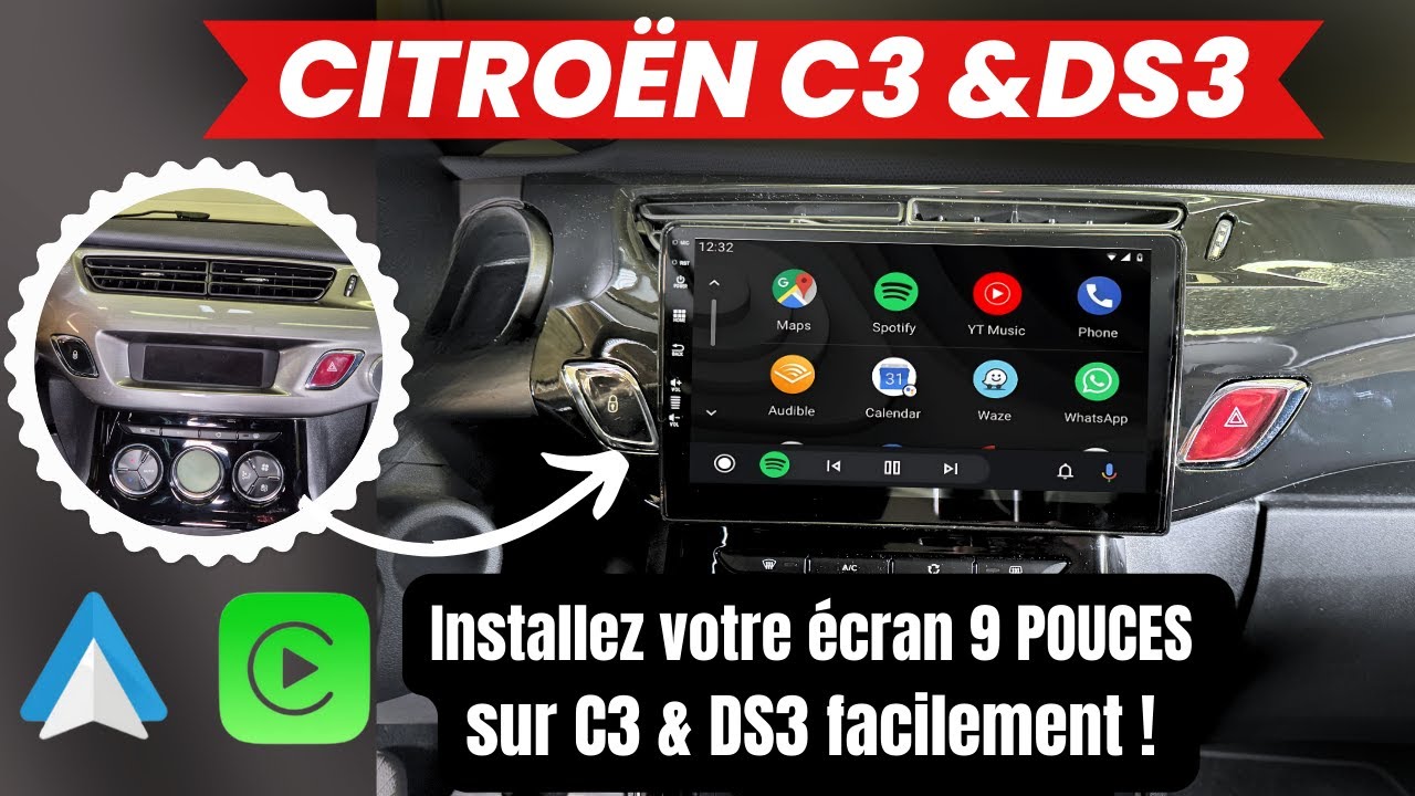 Installation Autoradio Android avec CarPlay & Android Auto sur Citroën C3 & DS3 | Tuto Complet