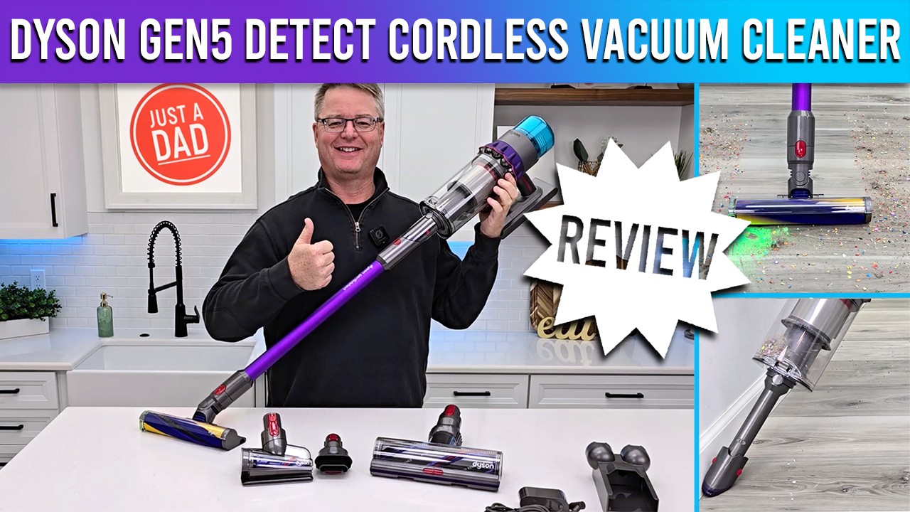 Dyson Gen5detect Cordless Vacuum Cleaner REVIEW  *Built in Crevis Tool!*  WORKS GREAT