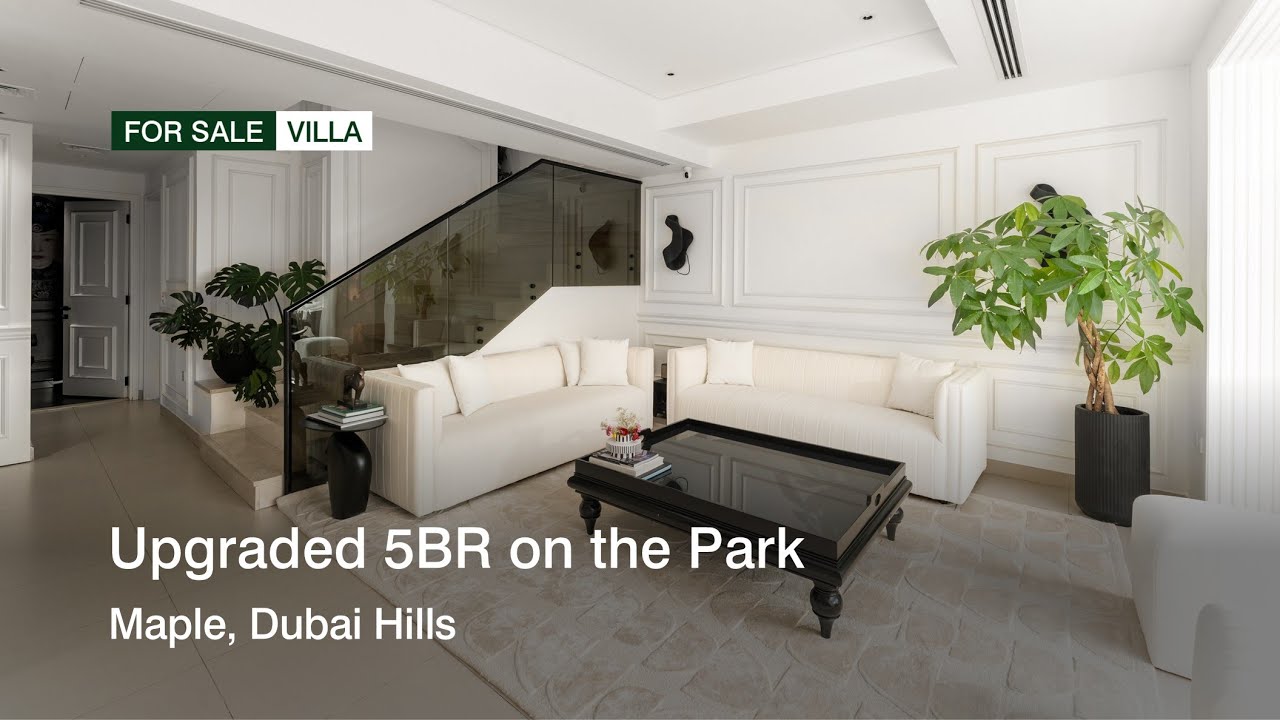 Upgraded 5 bedroom on the park in Maple, Dubai Hills | haus & haus