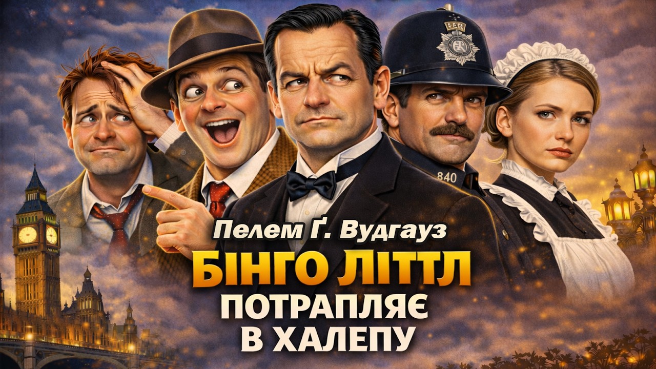ПЕЛЕМ Ґ. ВУДГАУЗ - БІНГО ЛІТТЛ ПОТРАПЛЯЄ В ХАЛЕПУ | Дживс і Вустер | Читає Ярослав Макєєв