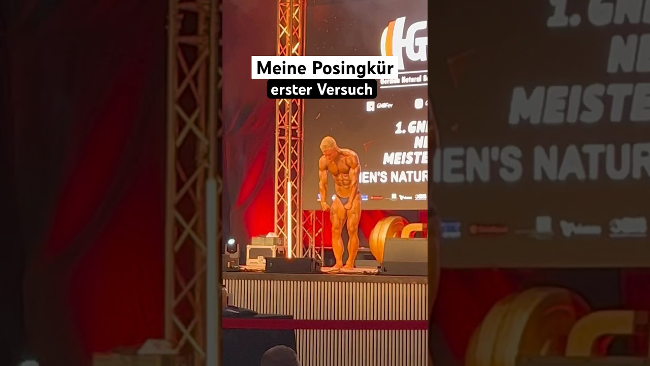 Meine Posingk&uuml;r auf der GNBF (ohne Wertung) #fitness #bodybuilding #pumpen #gnbf