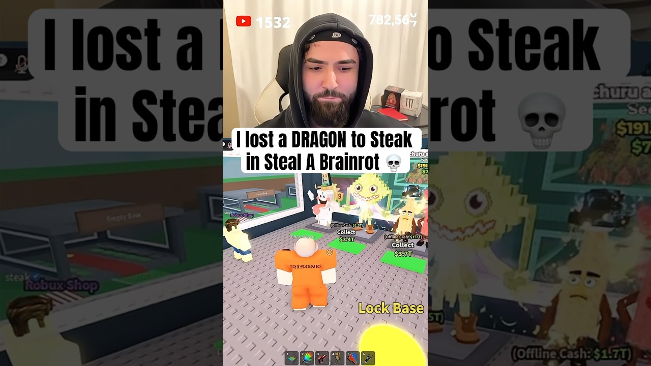 Я потерял ДРАКОНА из-за Стейка в игре Steal A Brainrot