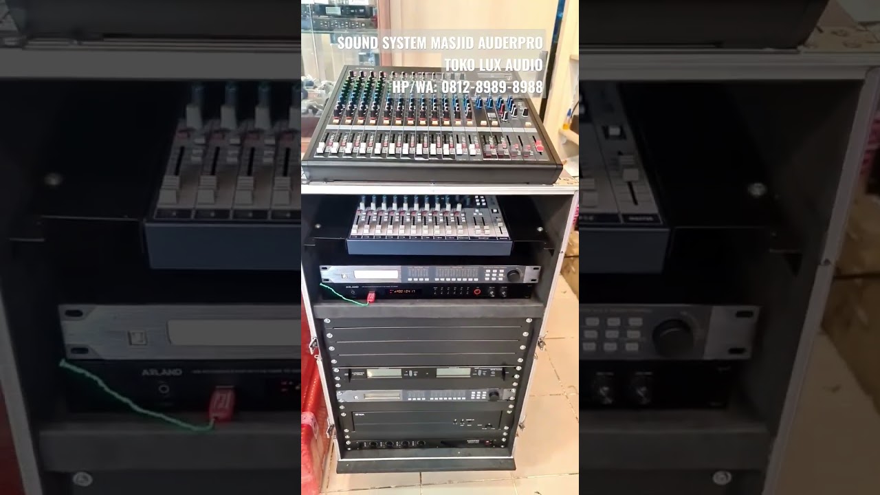 Tata suara audio sound system Masjid auderpro | toko lux audio #soundsystemmasjid #speakermasjid