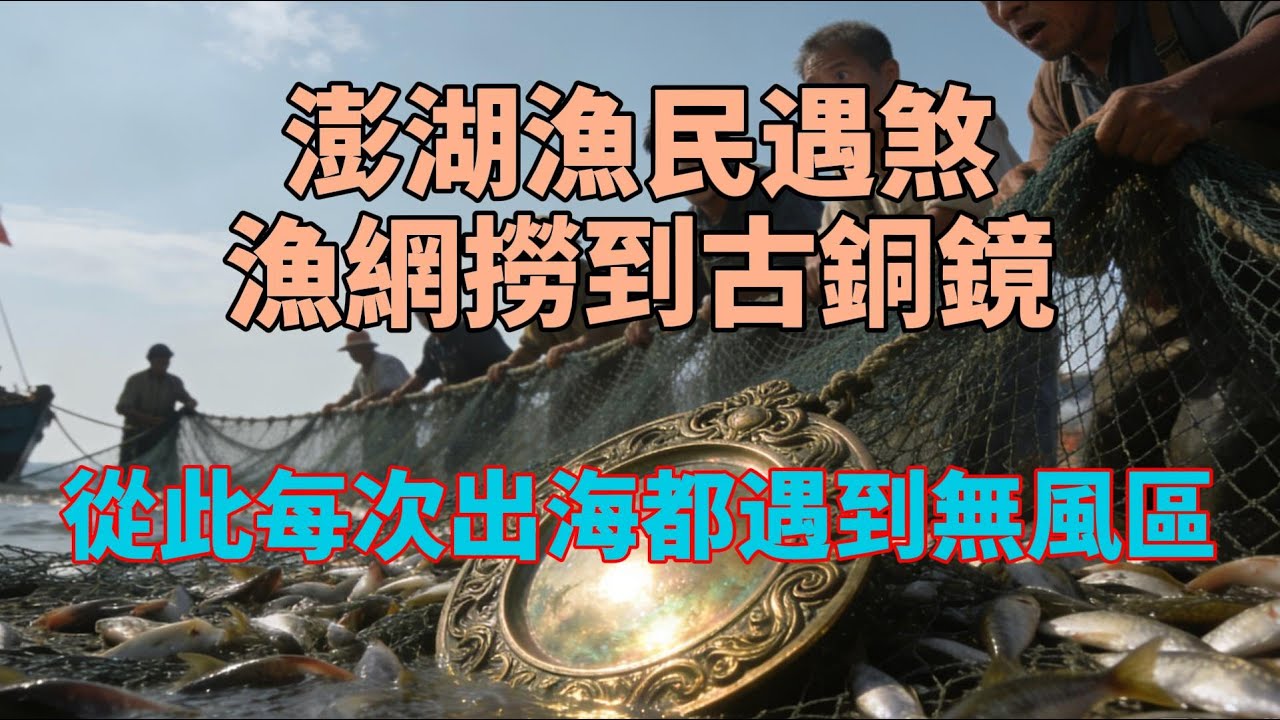澎湖漁民遇煞！漁網撈到古銅鏡，從此每次出海都遇到無風區？