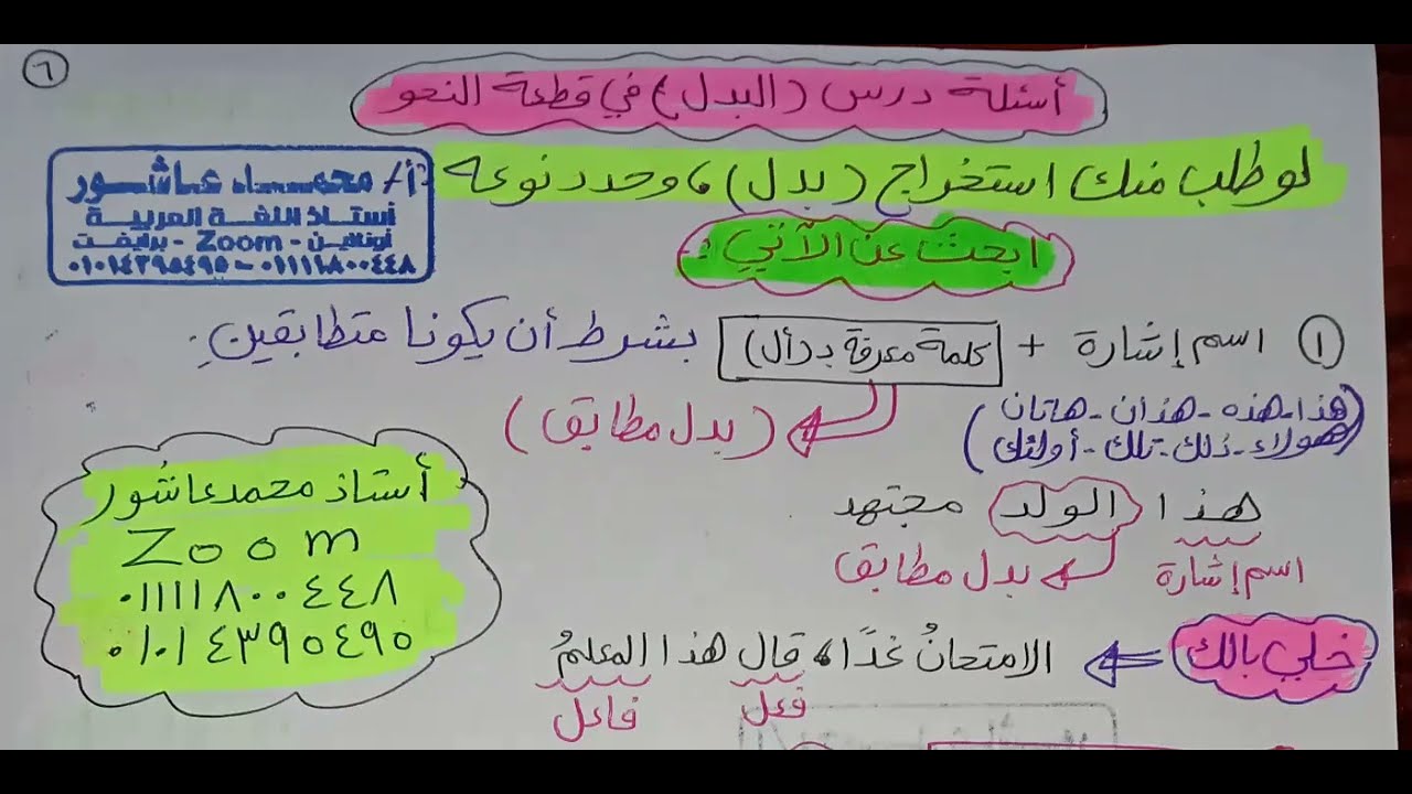 أقوى مراجعة نحو - ثالثة إعدادي - الترم الأول - لن يخرج عنها الامتحان إن شاء الله